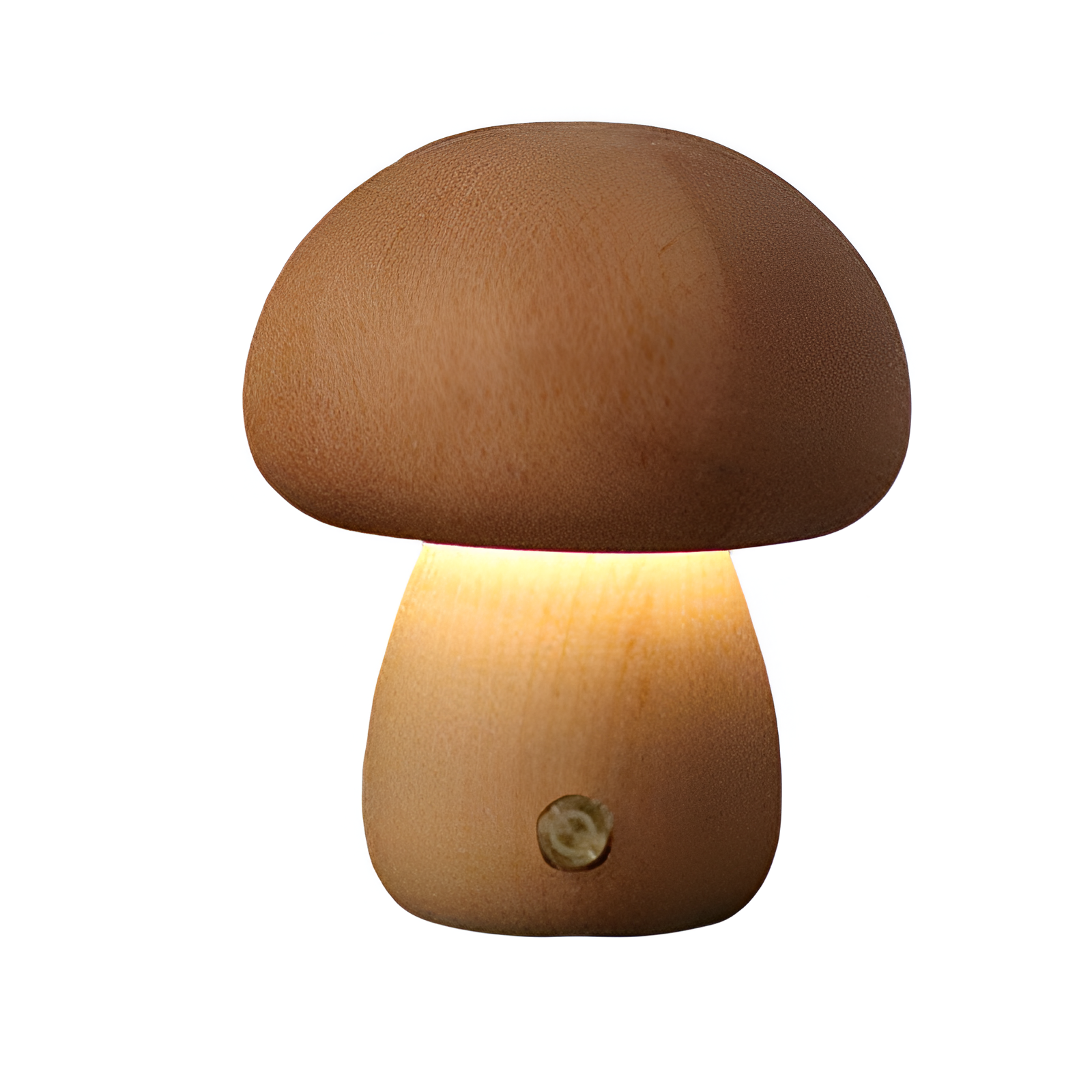 Taavita - LED Night Light Wooden Mushroom with Touch Sensor & Dimmable Brightness