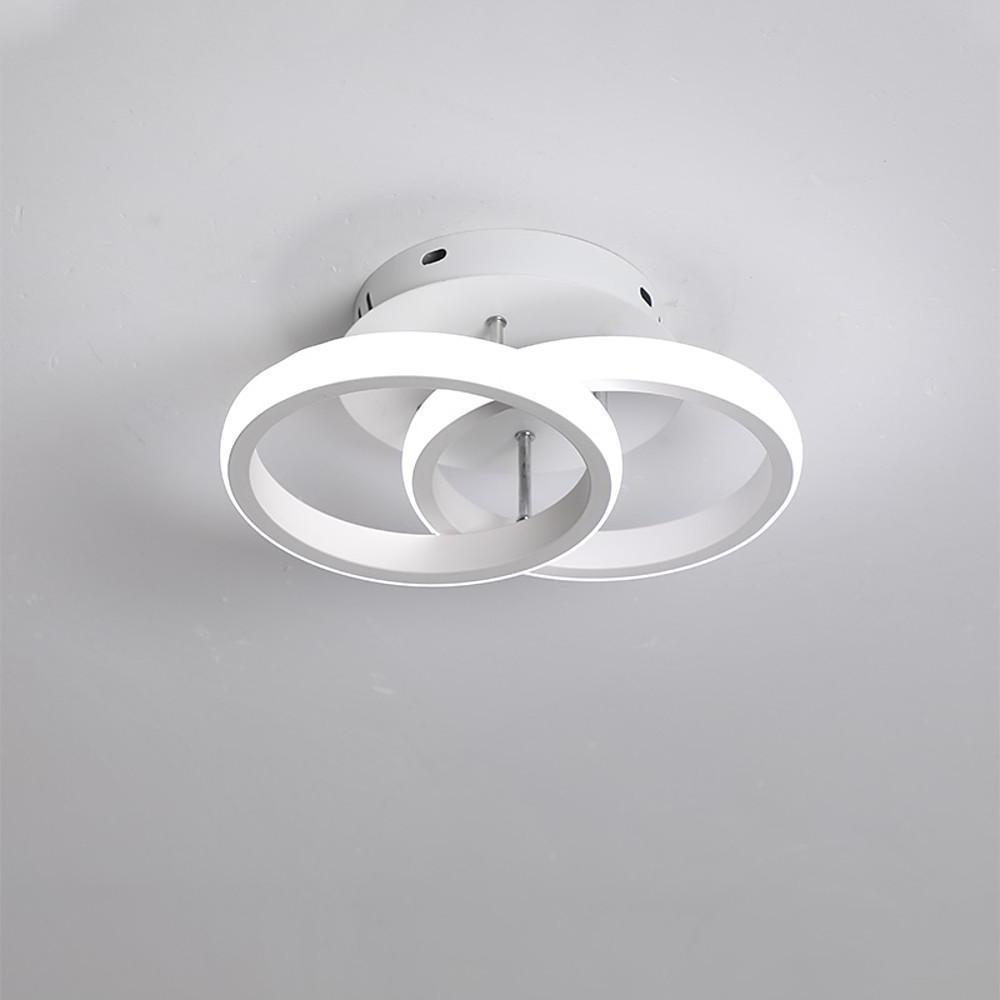 9'' LED 2-Light Line Design Flush Mount Lights Modern LED Metal PVC Modern Style Flush Mounts Semi Flush Mounts-dazuma