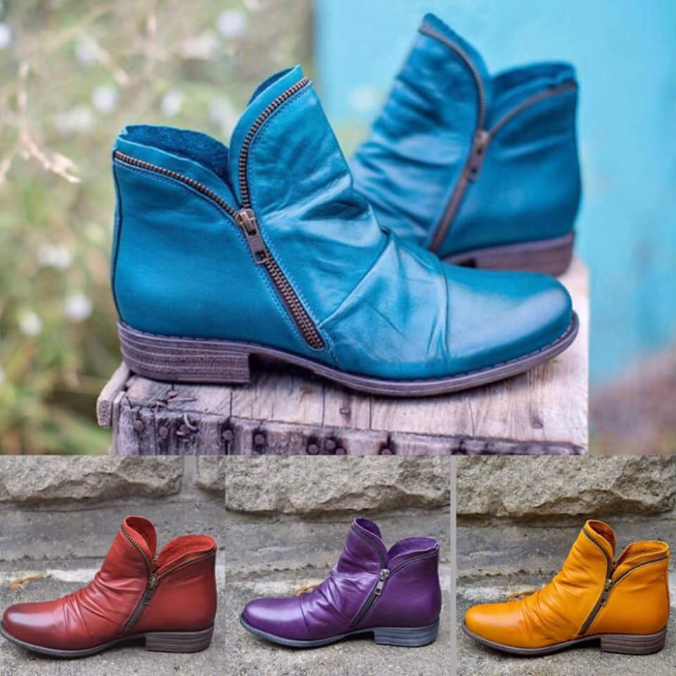 Women’s Ankle Boots | Comfort Technology & 3-Arch Support | Synthetic Leather | Warm & Dry Fit