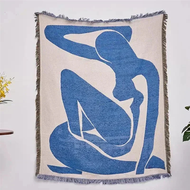 Taavita Modern Fabric Abstract Throw Blanket