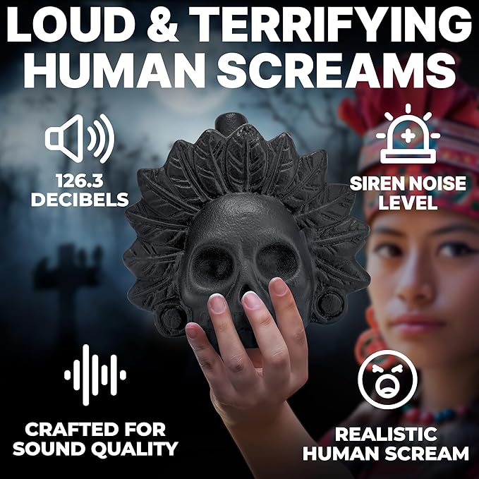 Loud Aztec Ghost Whistle — Bone-Chilling Halloween Scream Sound