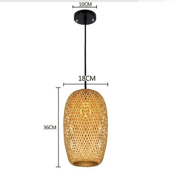 Lumiara — Handmade Bamboo Pendant Light with Retro Style