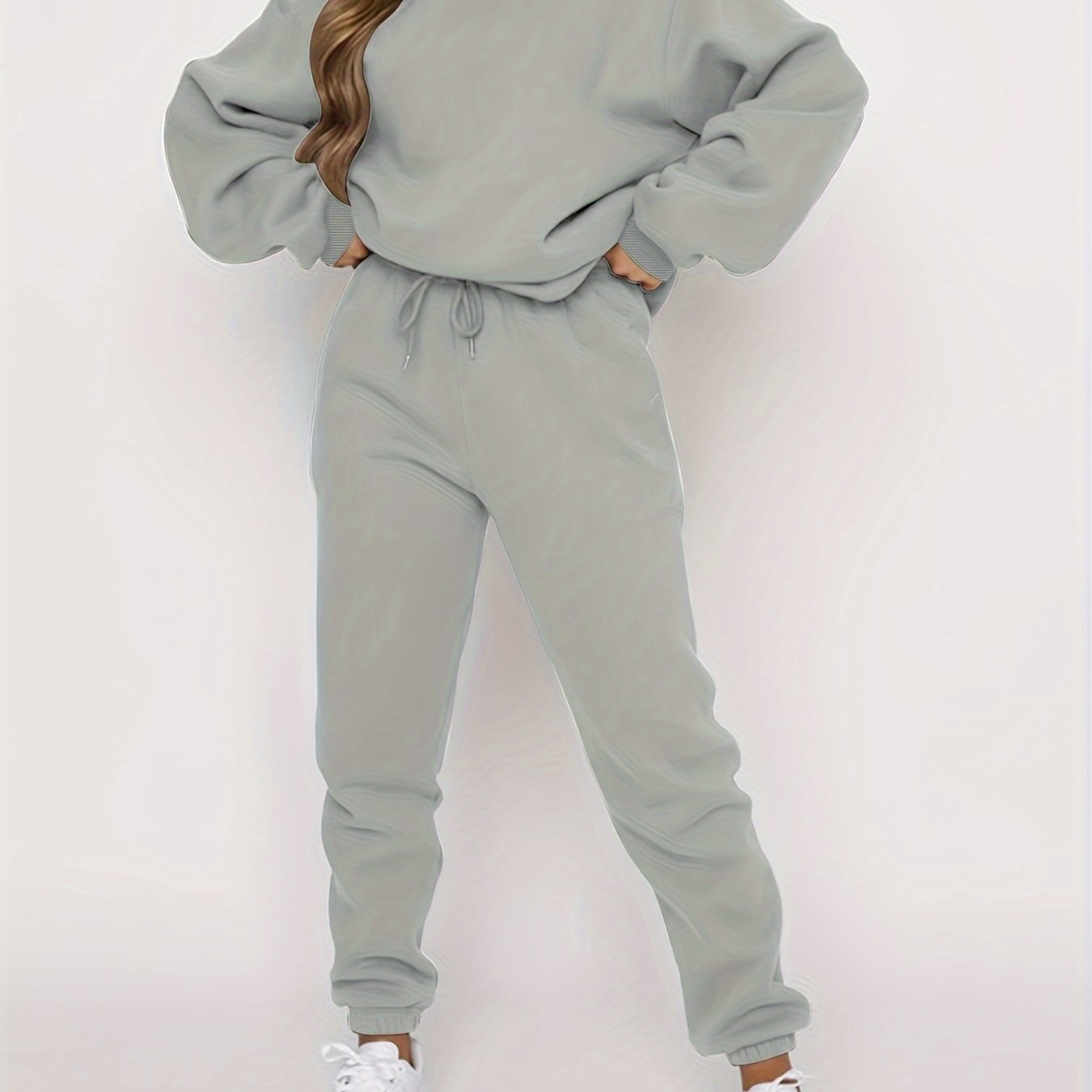Women's Lounge Set | Drawstring Joggers | Soft Breathable Comfort | Polyester Blend