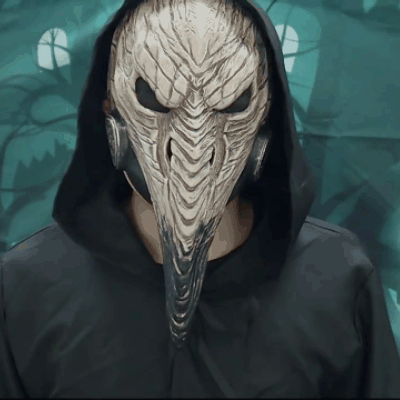 Plague Doctor Halloween Mask with Anime Design Lightweight and Adjustable
