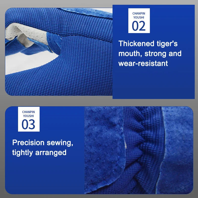 Thorn-Resistant Garden Gloves with Cowhide Reinforcement