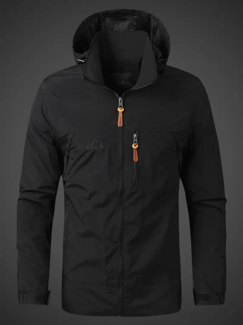 Men's Outdoor Jacket | Water- and Windproof Hooded Design | Durable Weather-Resistant Shell | Comfortable Fit for All Seasons