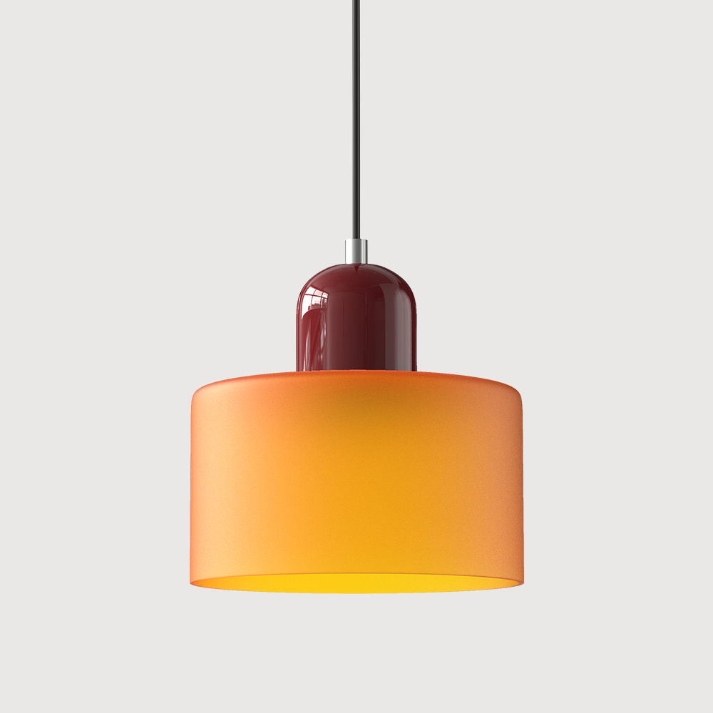 Pendant Light | Bauhaus-Inspired Glass Shade | Adjustable Hanging Length | Easy Assembly