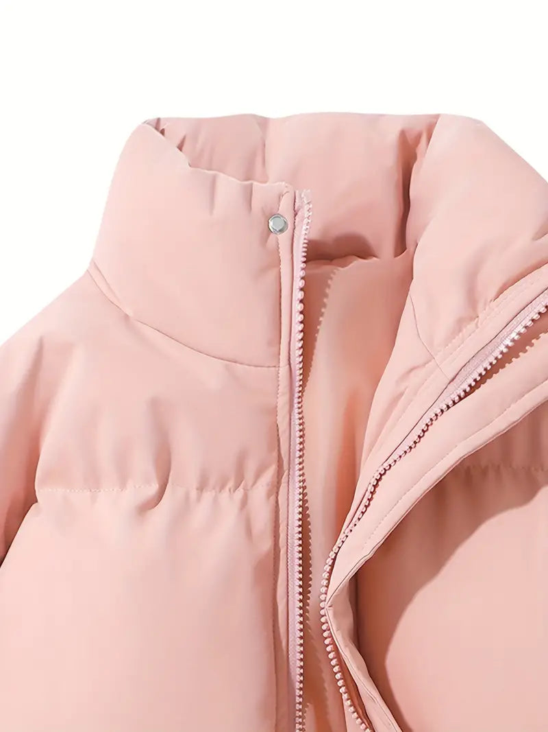 Hooded Puffer Jacket | Quilted Lightweight Insulation | Zipper Closure & Adjustable Hem | Warmth and Comfortable Fit