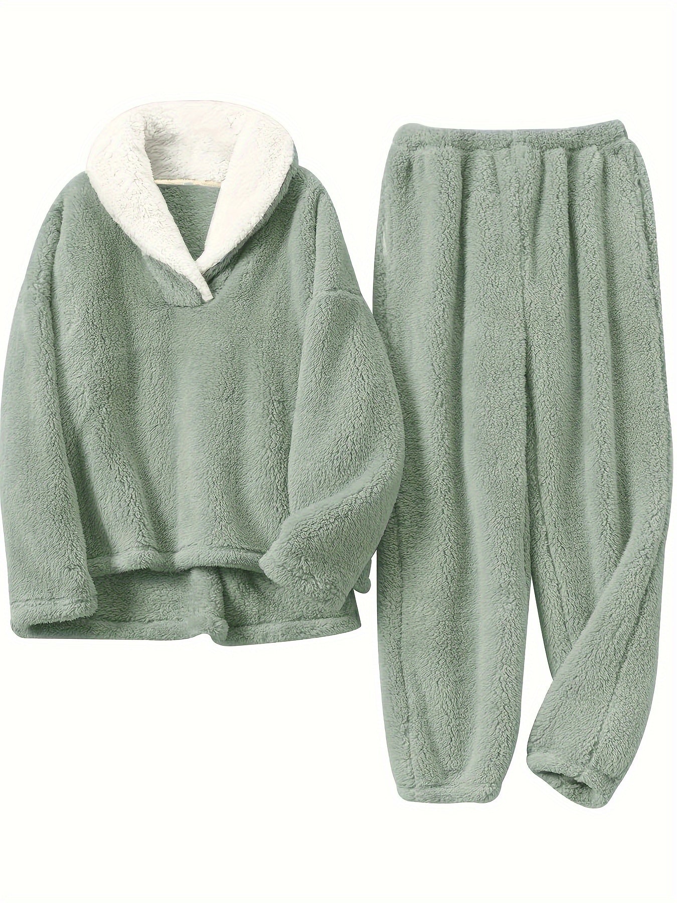 Thermal Pajama Set | Soft & Warm | Cozy Fall Winter Comfort | Polyester