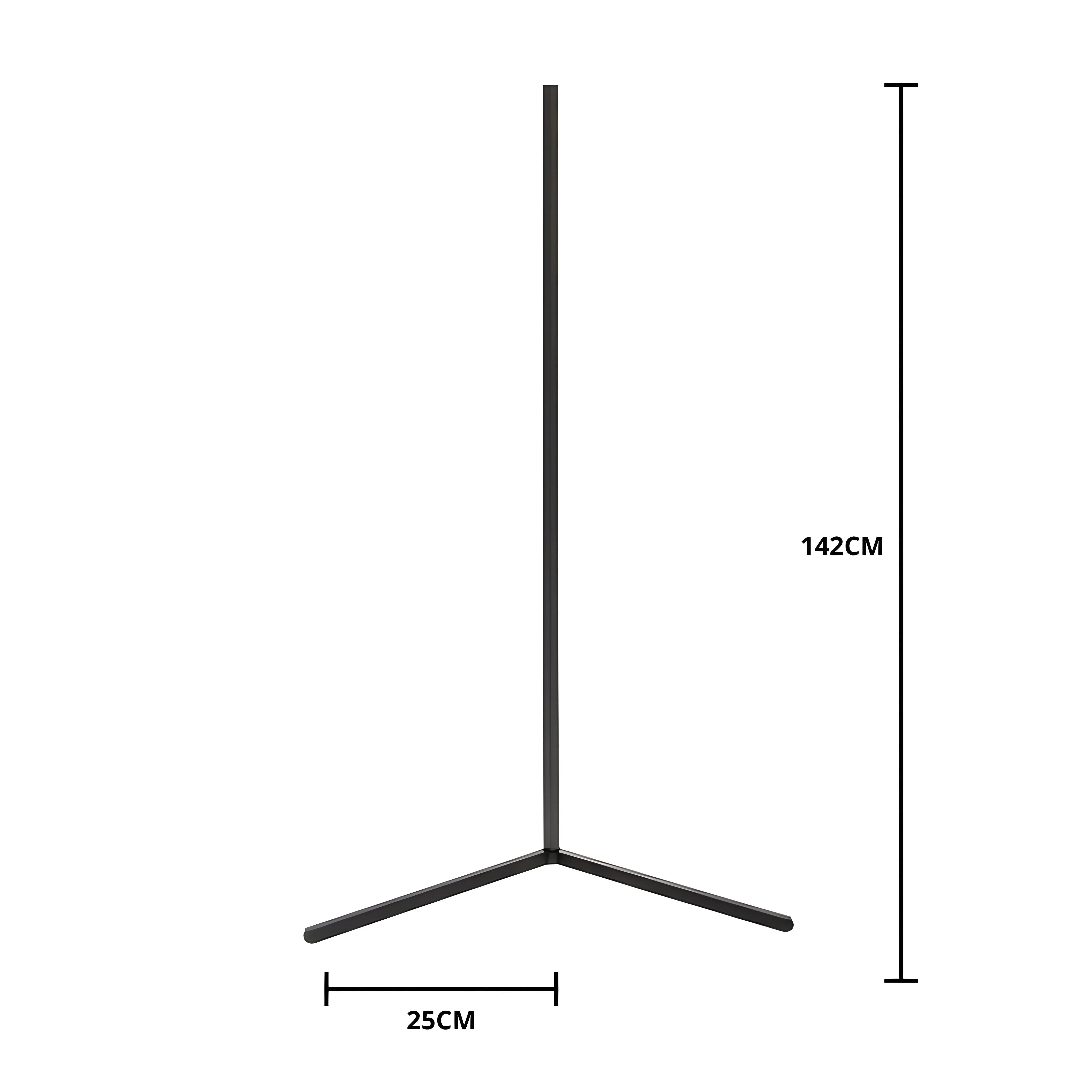 Remote-Controlled Dimmable LED Floor Lamp for Corner Placement