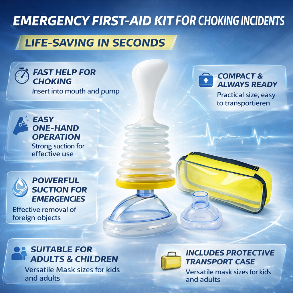 Portable Airway Clearance Emergency Kit for Anytime Use