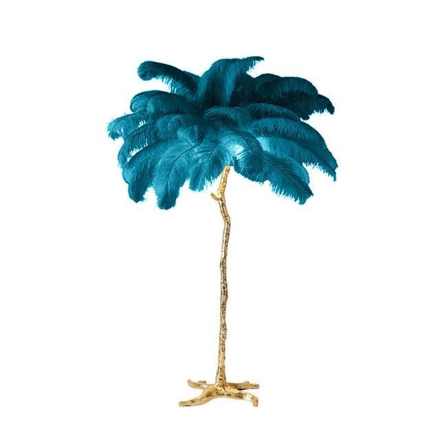 Transform Fluffy Ostrich Leg Feathered Floor Lamp