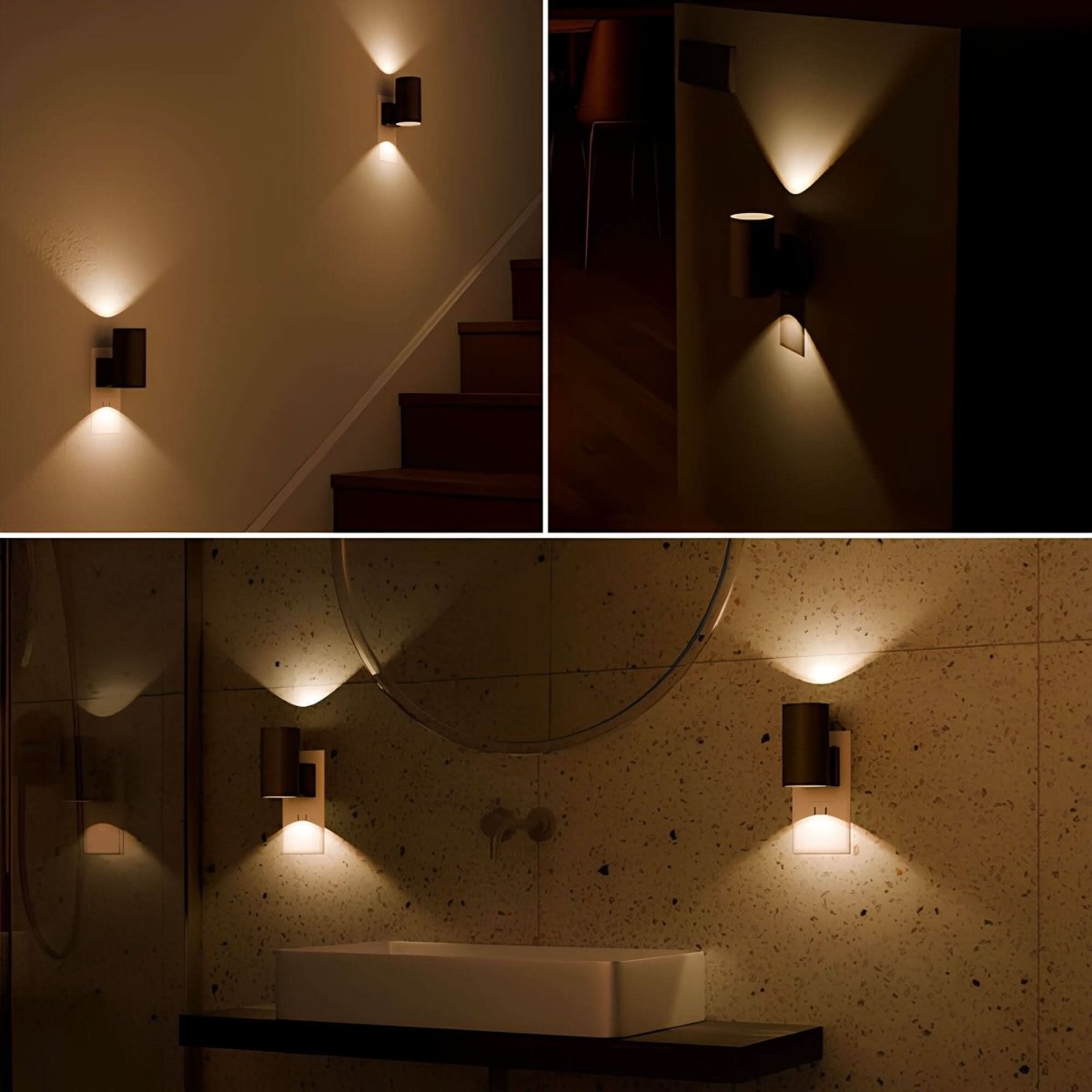 TwilightGlow Comfort Light: Dimmable & Auto-Adjusting Night Lamp