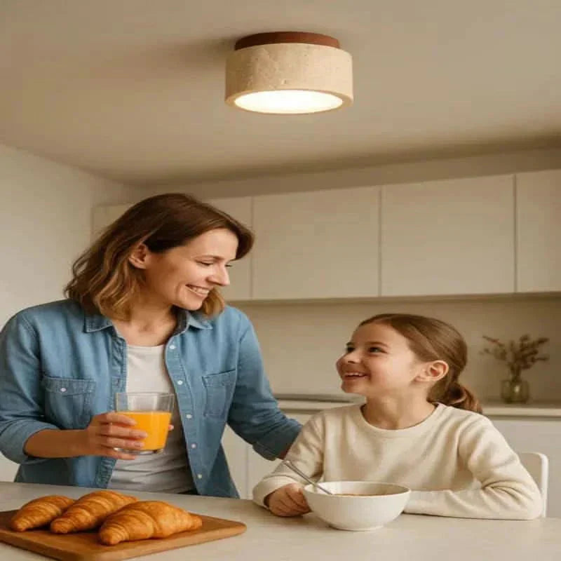 Serenity Oak LED Ceiling Light – Embrace Tranquil Living