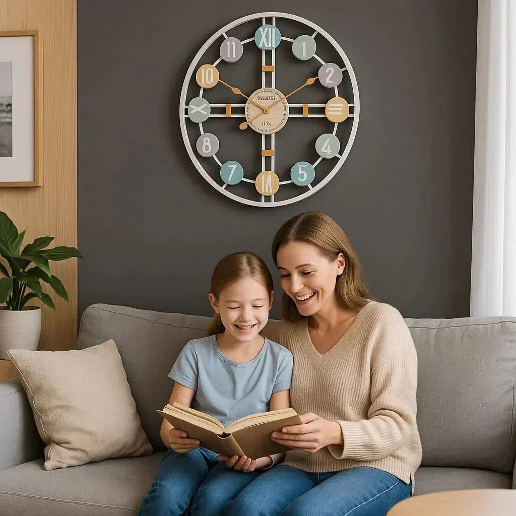 TranquilTime Silent Wall Clock for a Calm Home Atmosphere