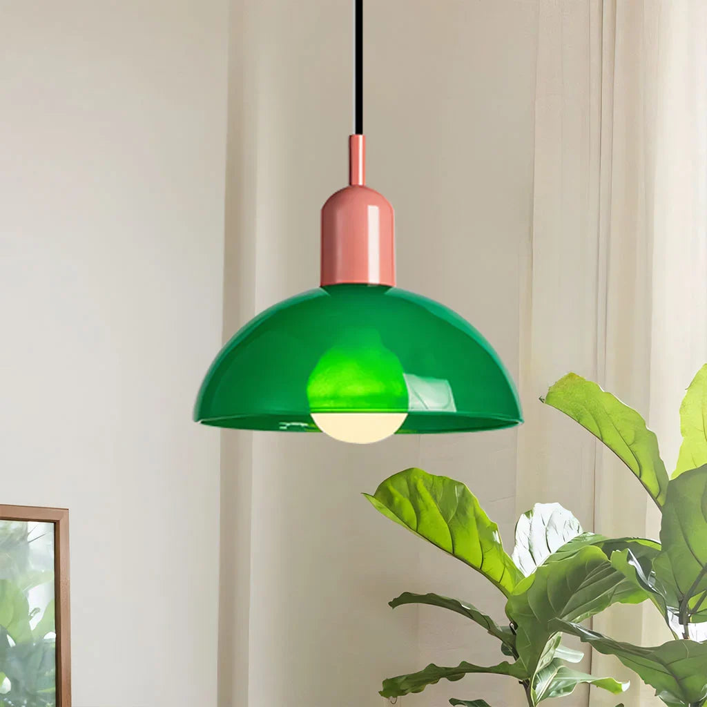 Colorful Bowl Pendant Light Taavita