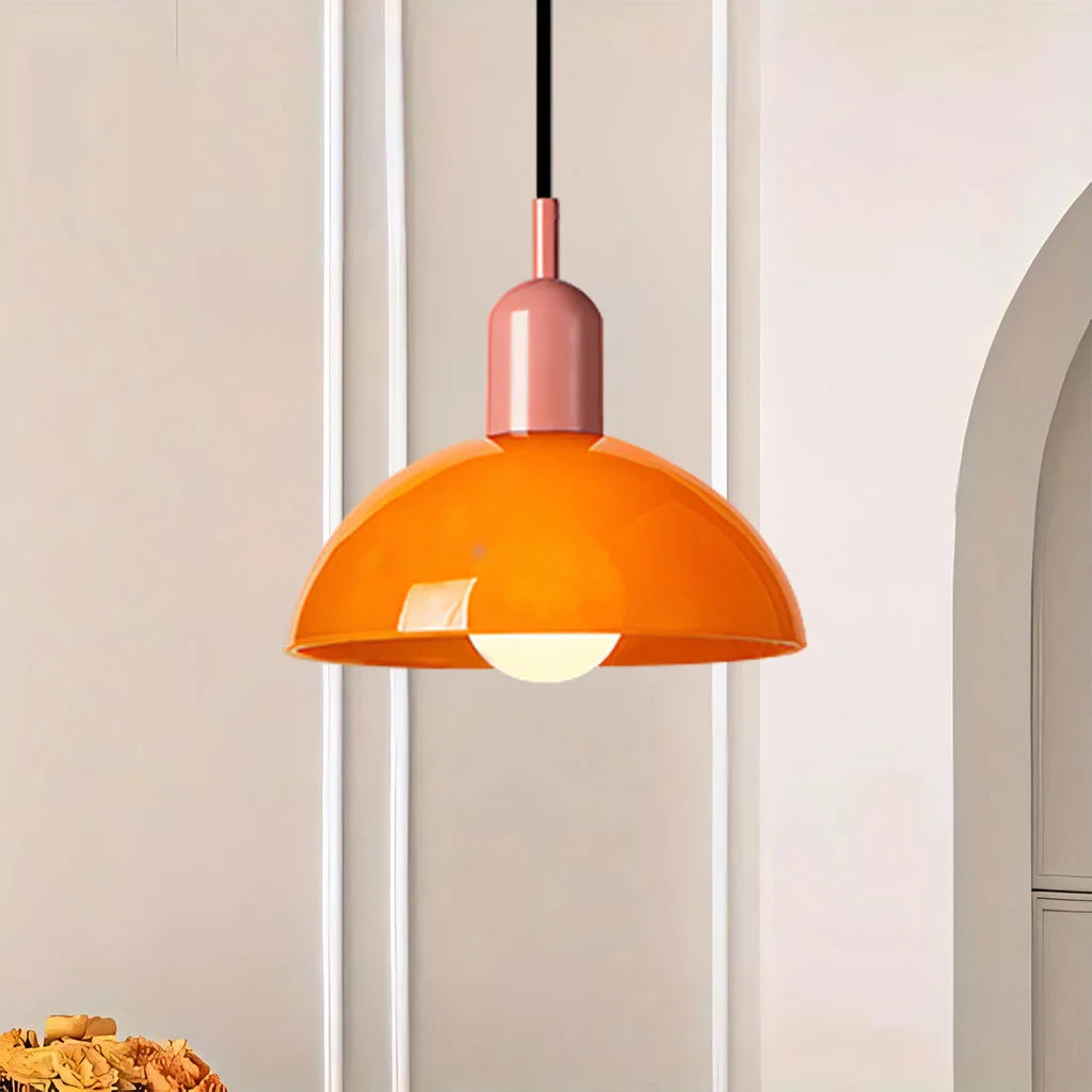 Colorful Bowl Pendant Light Taavita