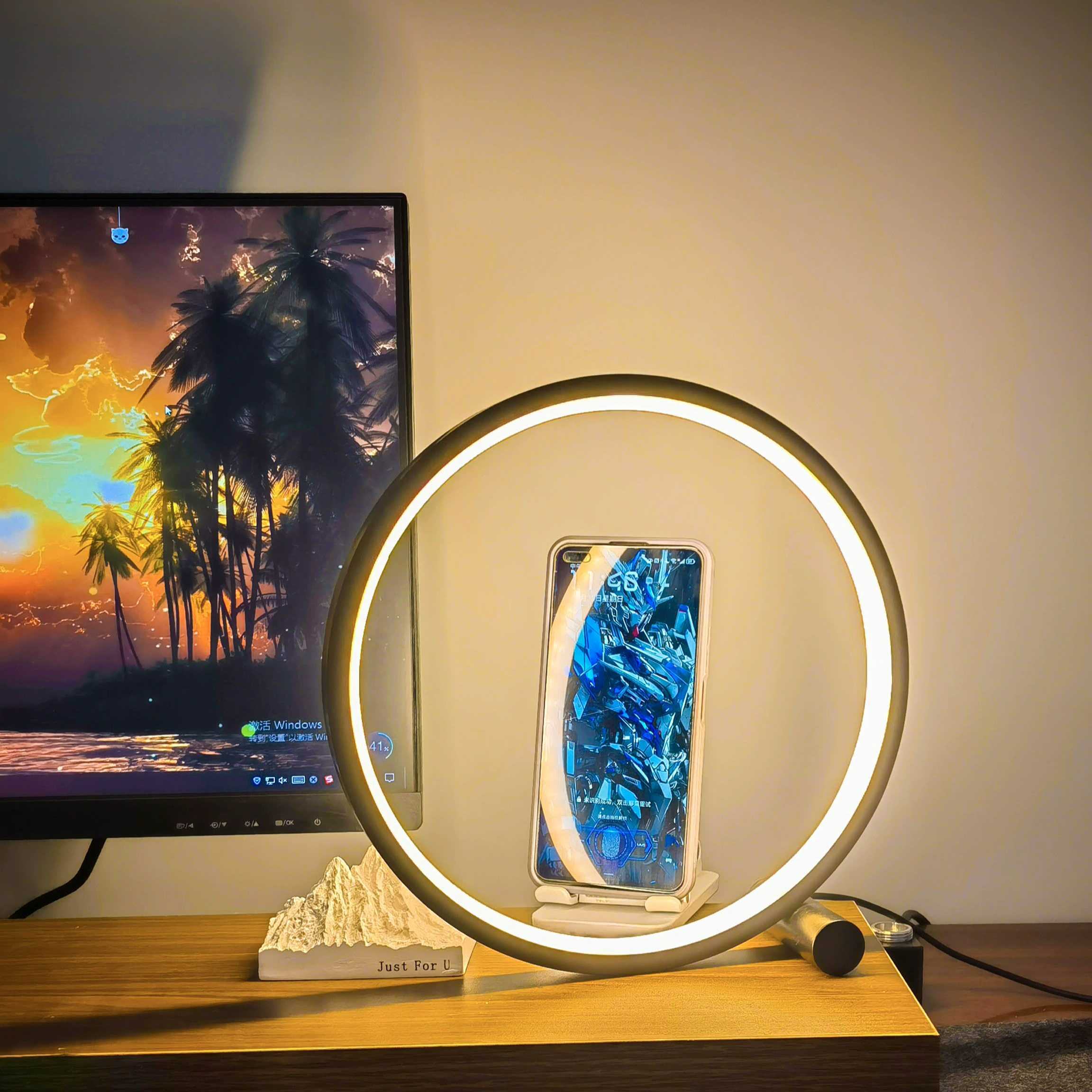 Taavita Nightstand Lamp - Dimmable LED with Minimalistic Design for Modern Homes