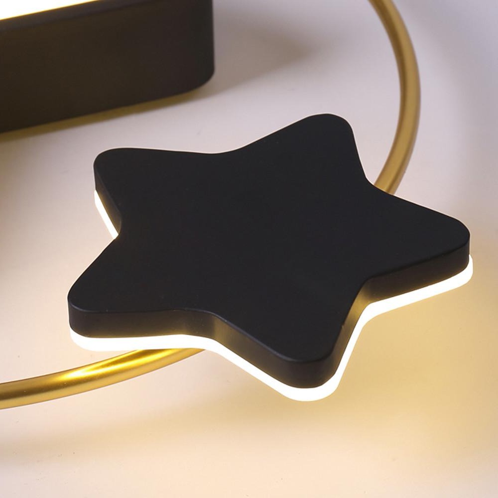 2 Star Shapes LED Classic Dimmable Flush Mount Ceiling Light for Baby Kids Bedroom by Taavita