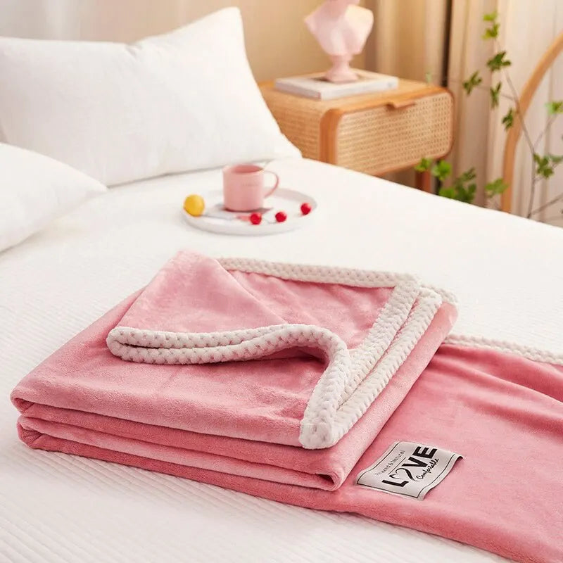 Flannel Fleece Blanket | Lightweight Warm | Ultra Soft Comfort | Fabric