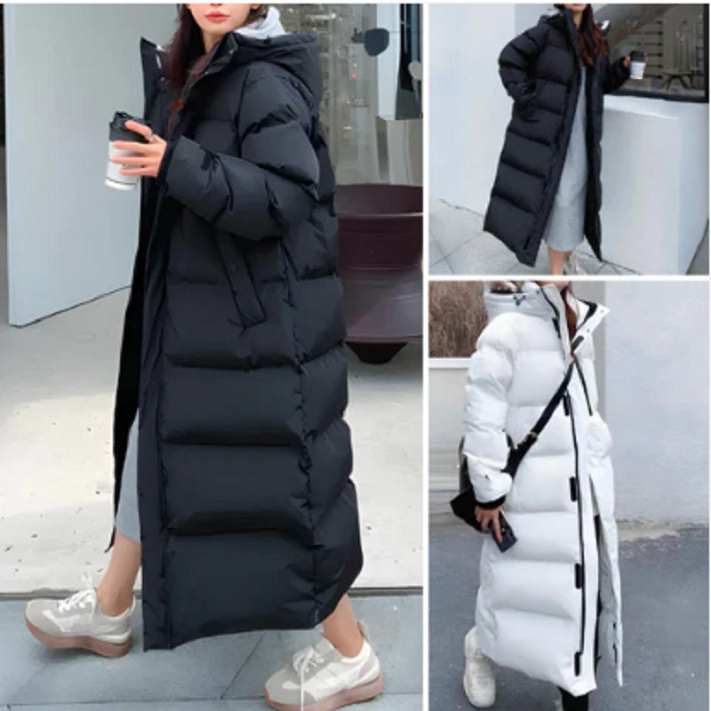 Women’s Longline Down Puffer Coat | Feather & Down Insulation | Waterproof & Windproof | Suitable for Extreme Cold
