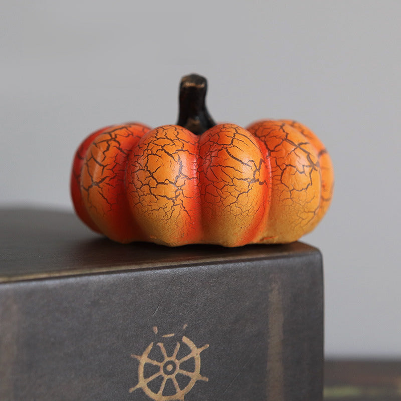 Battery-Powered Halloween Pumpkin Lanterns Set of 3 Resin Decor