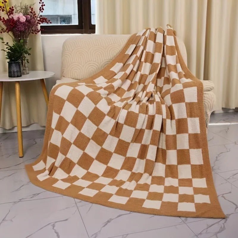 Fleece Blanket | Reversible Diamond | Cozy Warmth Comfort | Soft Fleece