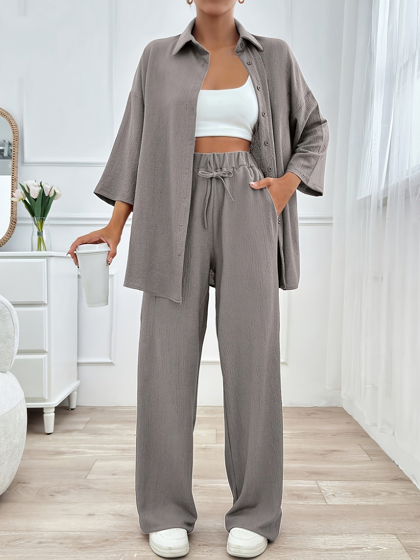 Loungewear Set | Loose Fit | All-Day Comfort | Polyester