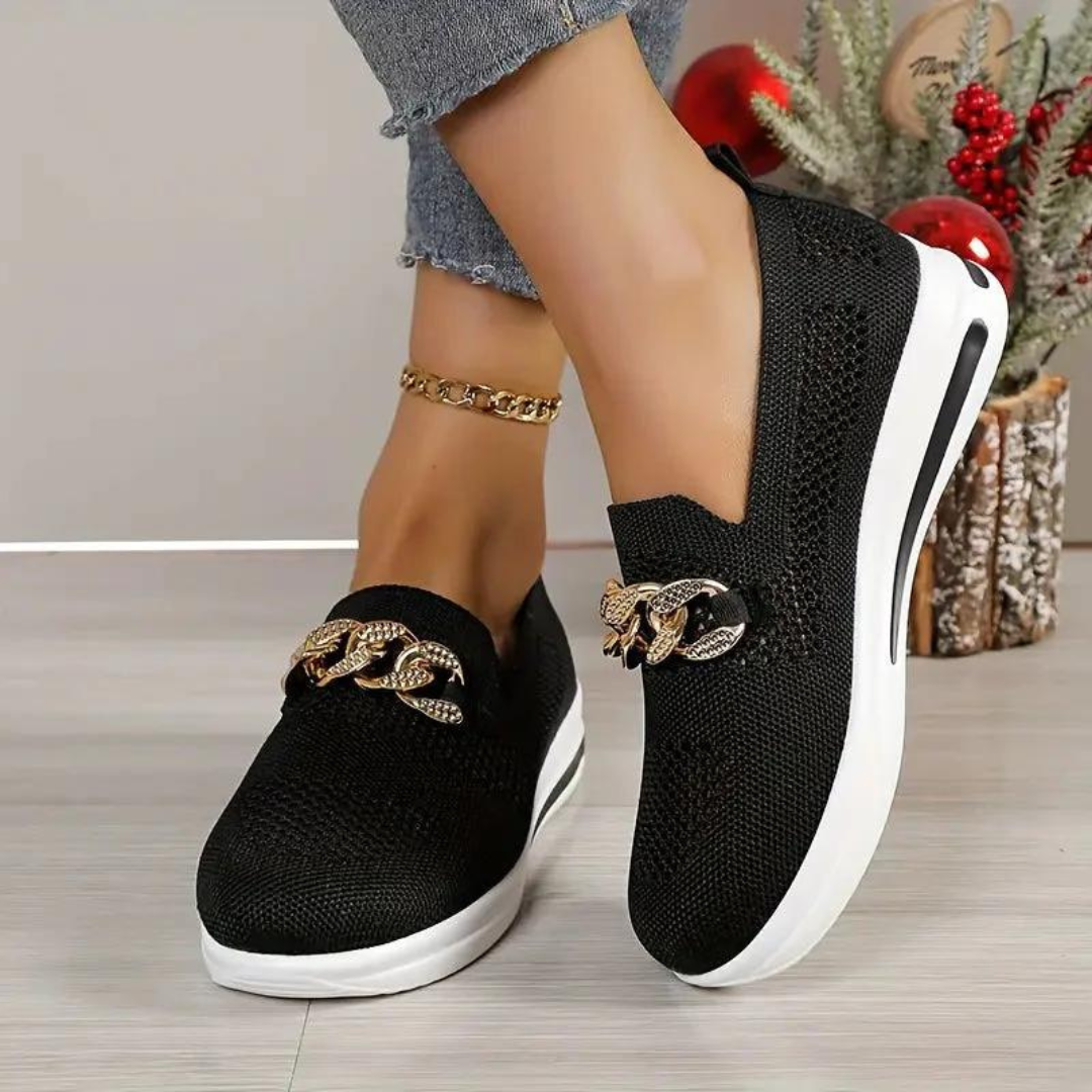 Women's Slip-On Sneakers | Breathable Knit Mesh Upper | Lightweight Comfort | Casual Summer Wear