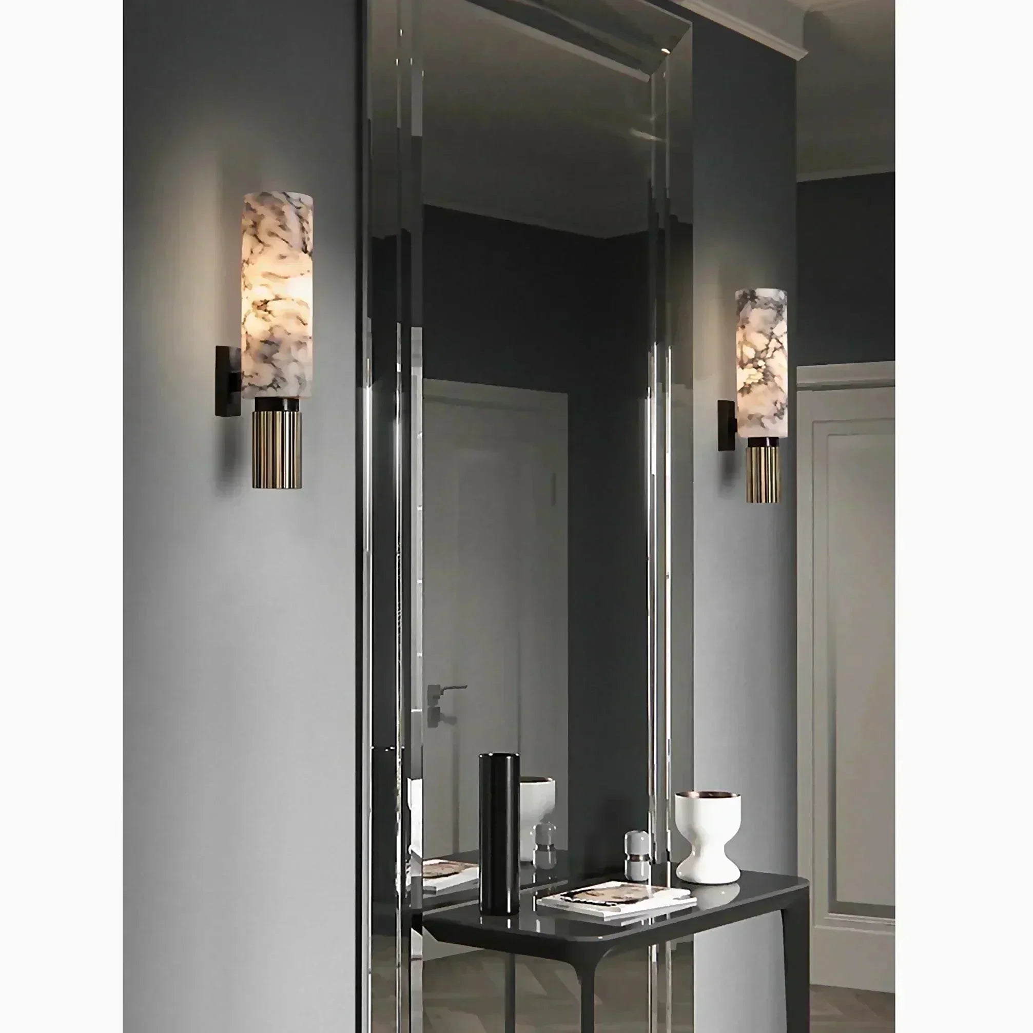 Luxura Marble Wall Sconce for Elegant Home Illumination