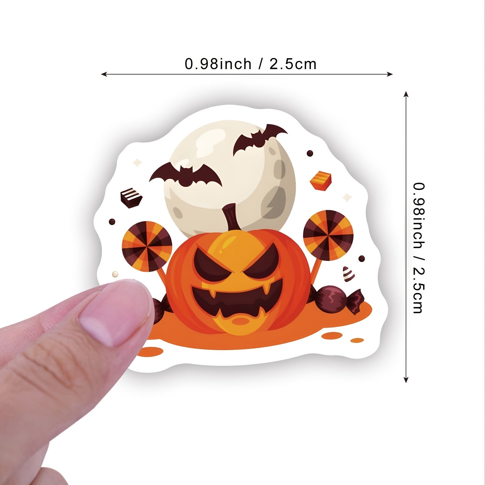 1000-Pack Halloween Stickers for Glass Reusable Self-Adhesive Décor