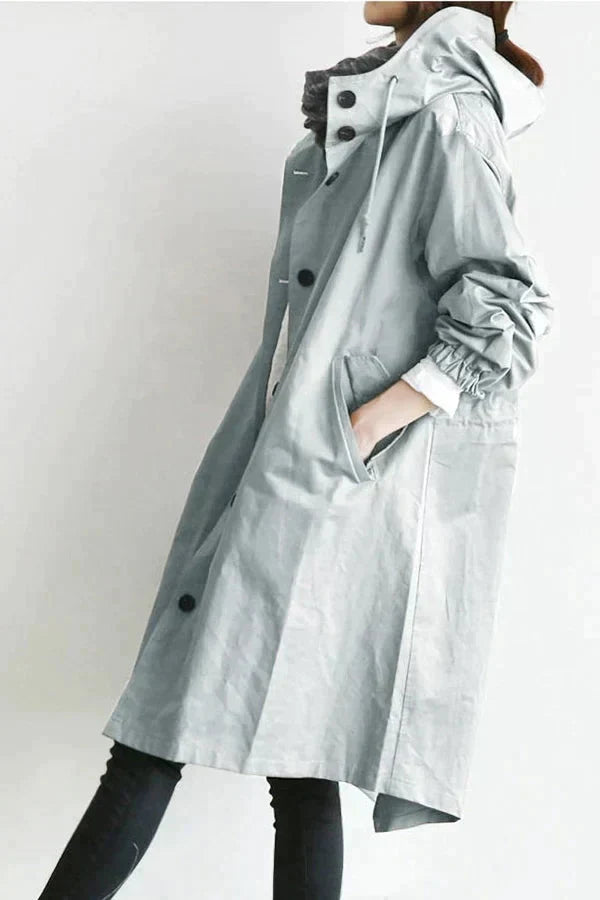 Women’s Raincoat | Belted Trench Style | Mid-Length & Adjustable Fit | Weather Protection and Versatile Wear