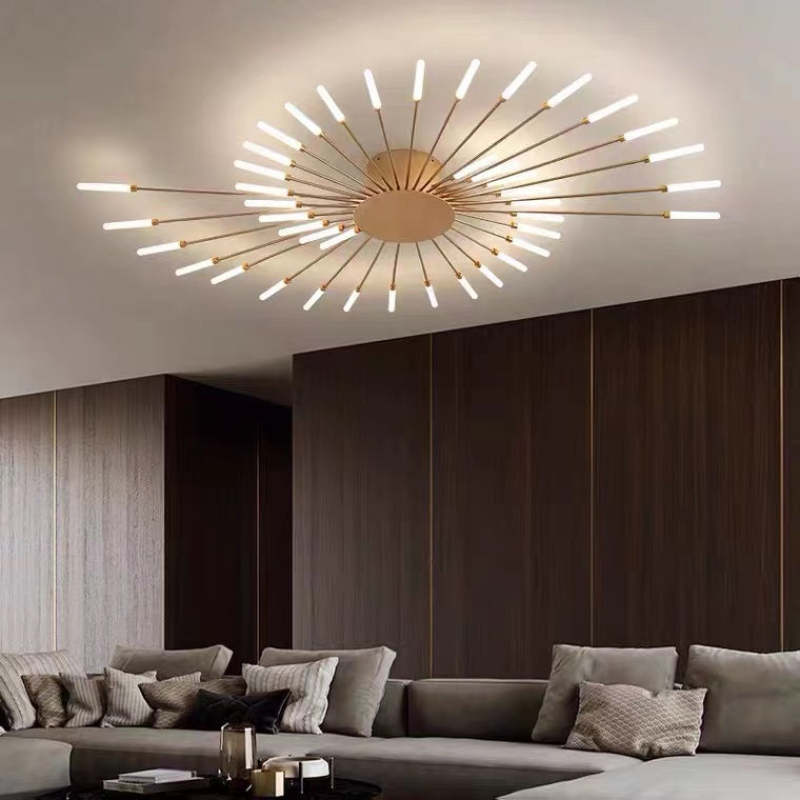 AuraGlow Modern Ceiling Light for Cozy Living Spaces