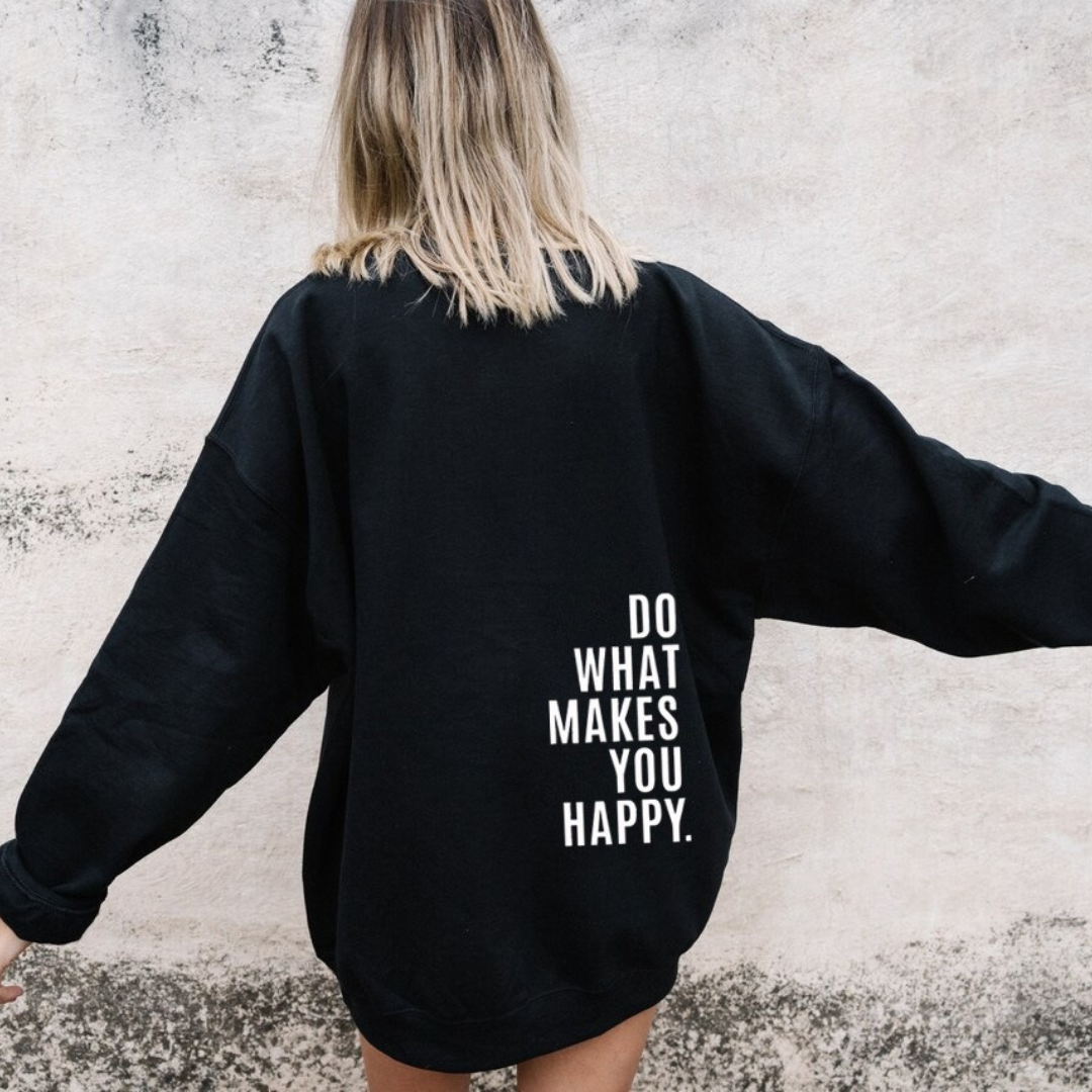 Hooded Sweatshirt | Pastel Pink Cotton Blend | Motivational Back Print | Comfortable Fit