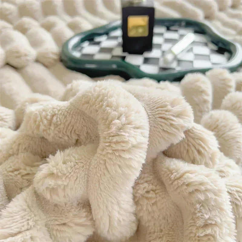 Velour Blanket | Plush Softness | Cozy Warmth Comfort | Polyester