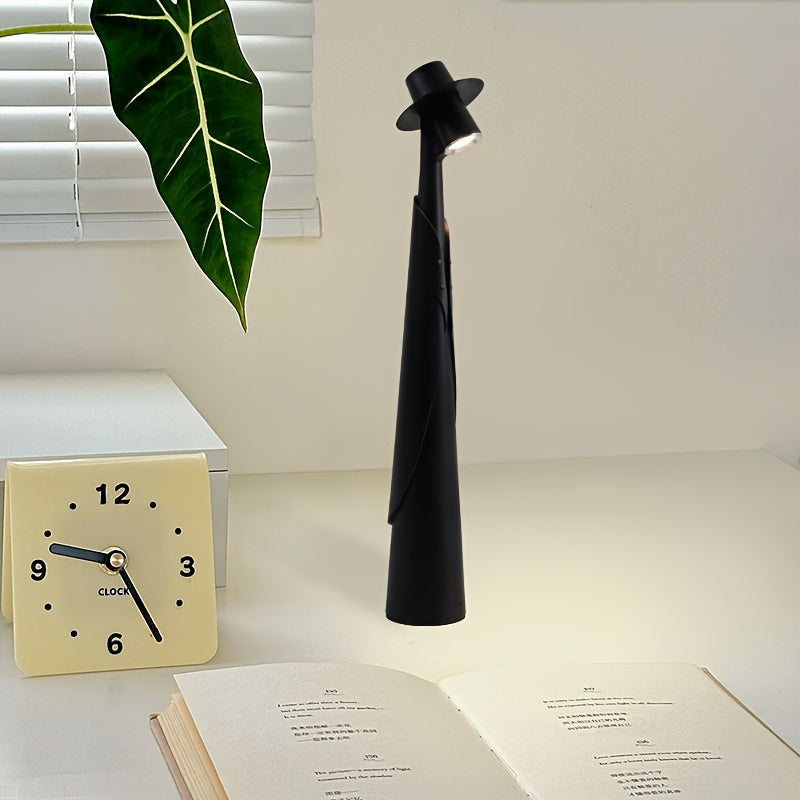 Artisan Glow Touch-Control LED Table Lamp with Rechargeable Battery