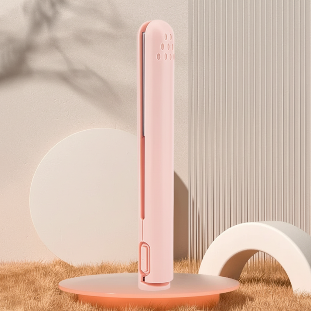 Portable 2-in-1 Cordless Hair Straightener & Curler