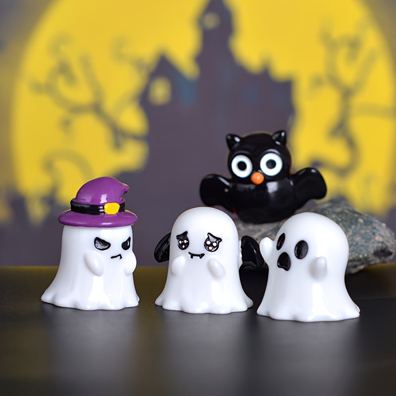 Mini Halloween Ghost and Pumpkin Ornaments for Spooky Seasonal Decor