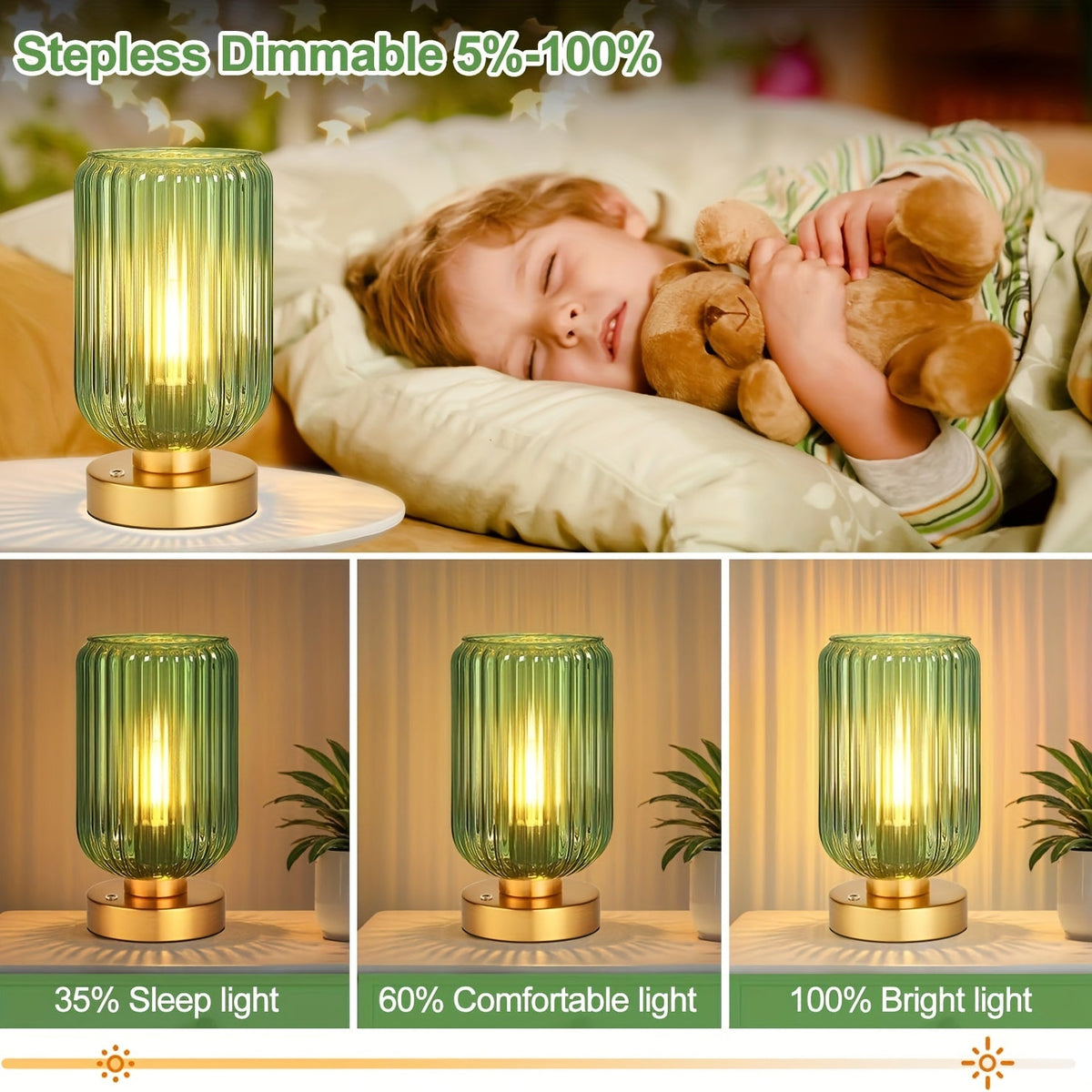 Portable Touch-Control LED Lamp with Rechargeable Battery