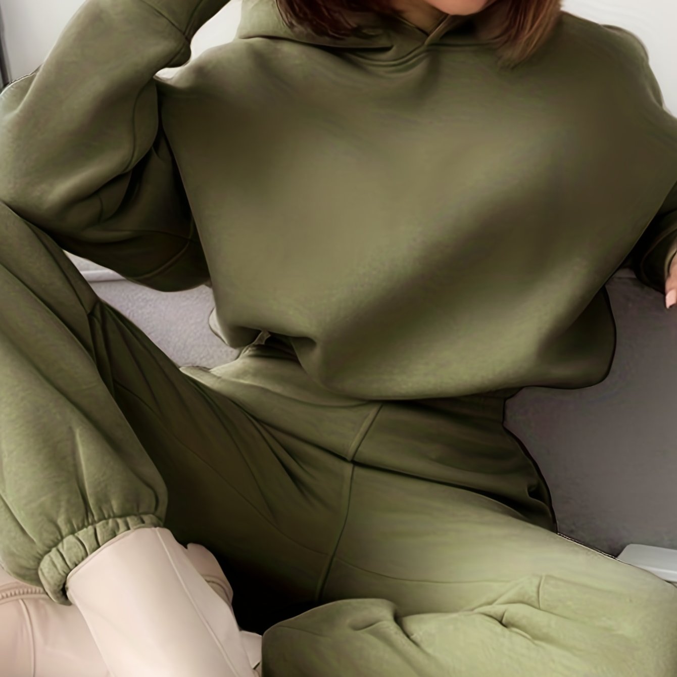 Women’s Hoodie Jogger Set | Lightweight | Cozy All-Day Comfort | Polyester