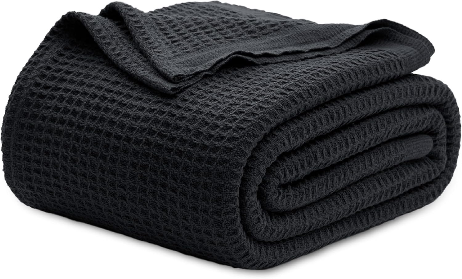 Queen Blanket Made of 100% Cotton with Cooling Waffle Weave for Summer