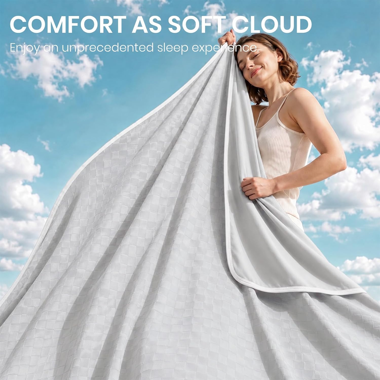 Cooling Blanket with Arc-Chill Fabric Technology for Hot Sleepers - Soft & Lightweight