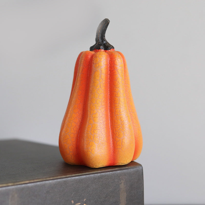 Battery-Powered Halloween Pumpkin Lanterns Set of 3 Resin Decor