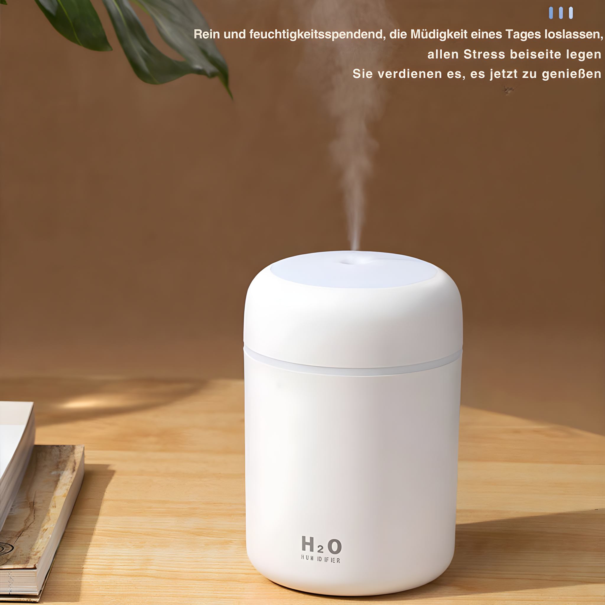 USB-Powered Desktop Humidifier | Color-Changing LED & Compact Design | 10.1 fl oz Capacity | Quiet Operation
