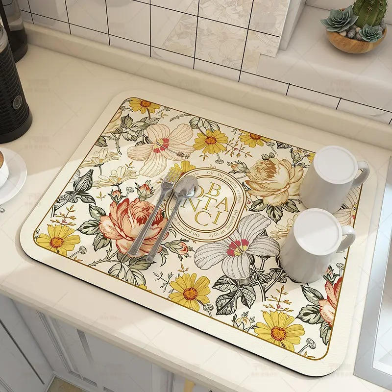 Highly Absorbent Kitchen Dish Drying Mat