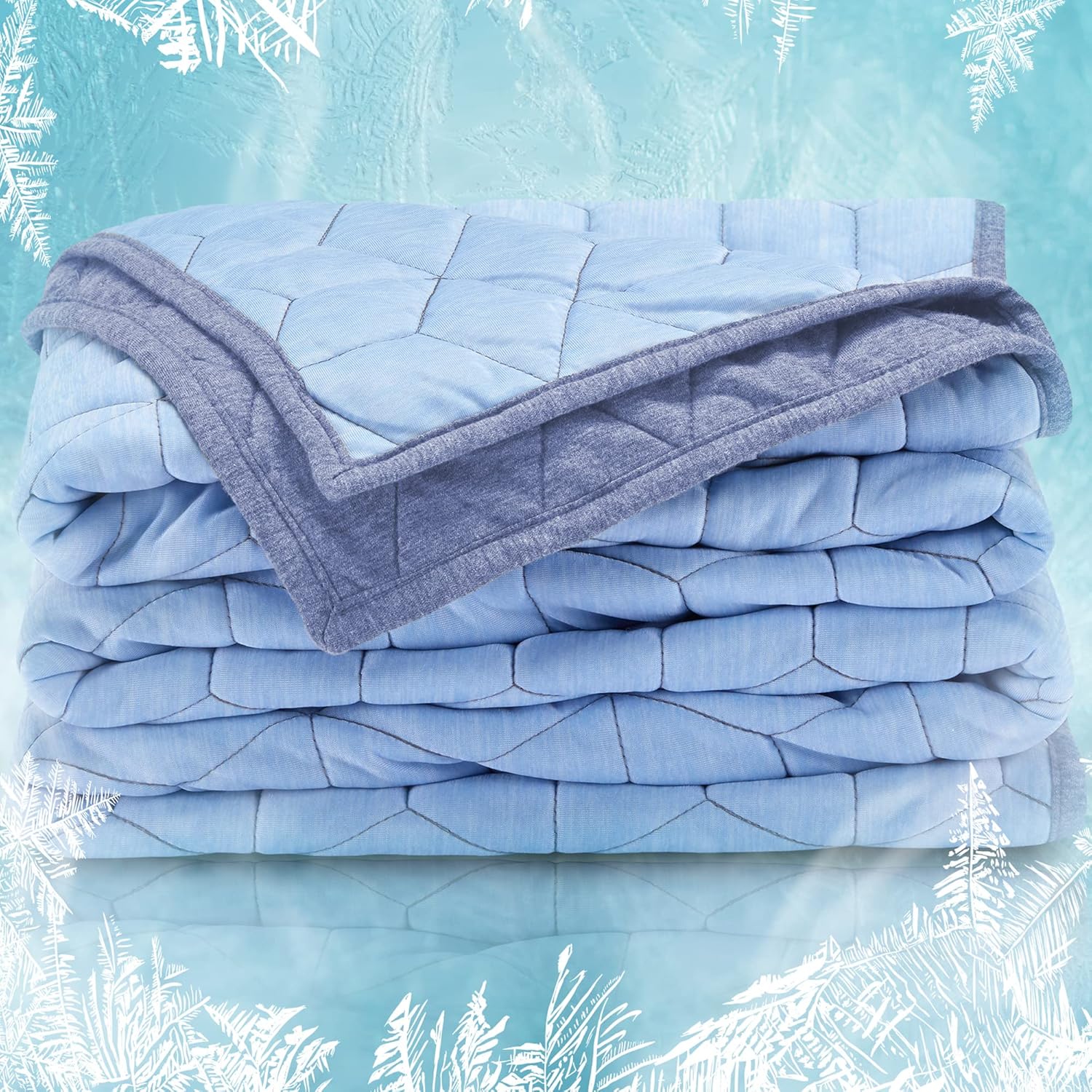 Lightweight Dual-Sided Cooling Blanket - Breathable Throw for Hot Sleepers