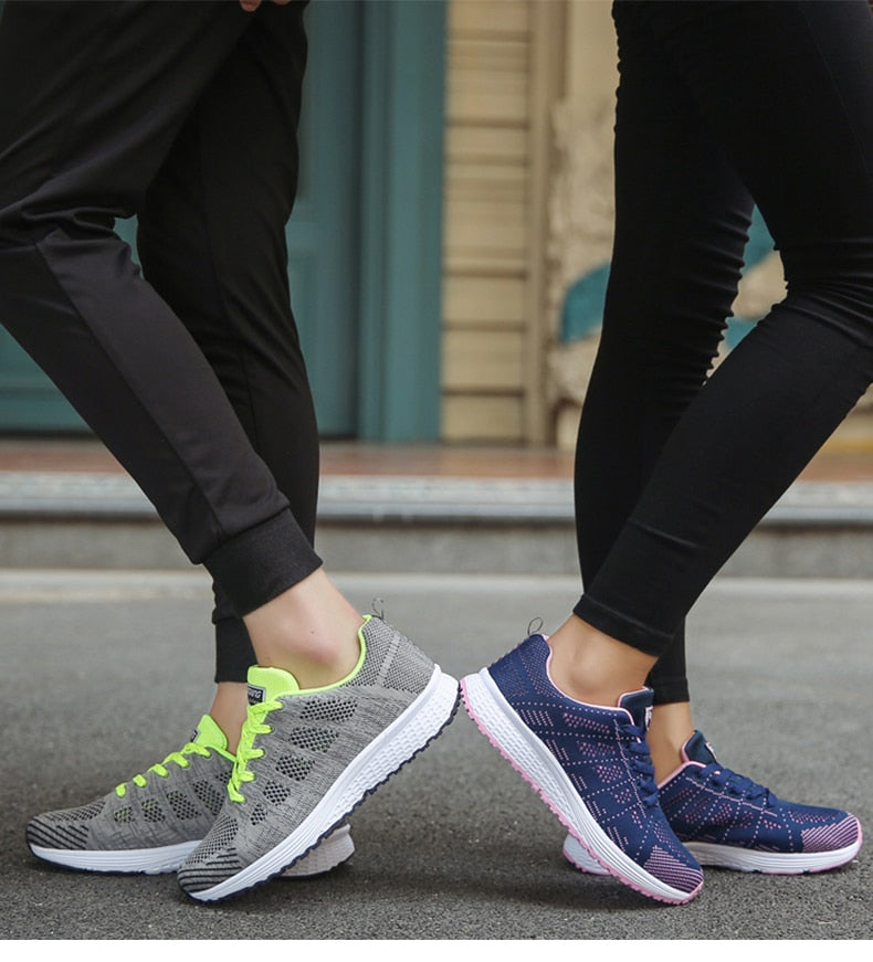 Women’s Orthopedic Sneakers | Gel Cushioning & Supportive Thick Sole | Breathable Knit Mesh | Adjustable Fit for Wide & Narrow Feet