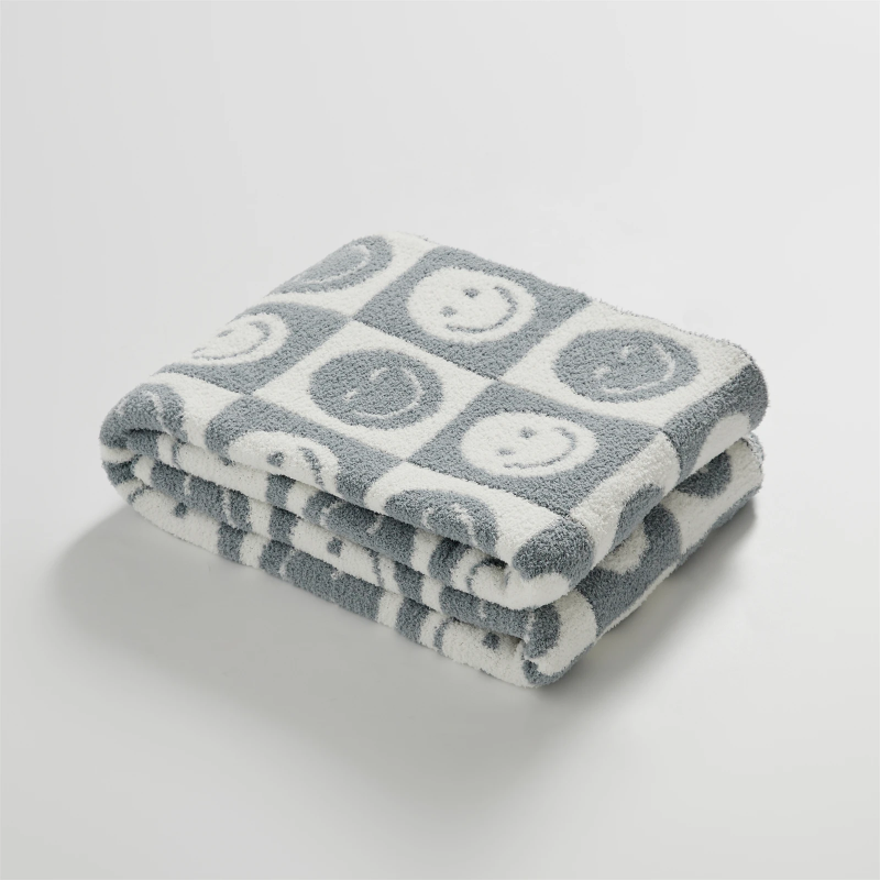 Smiley Face Blanket | Eye-Catching Design | Cozy and Warm Comfort | Polyester