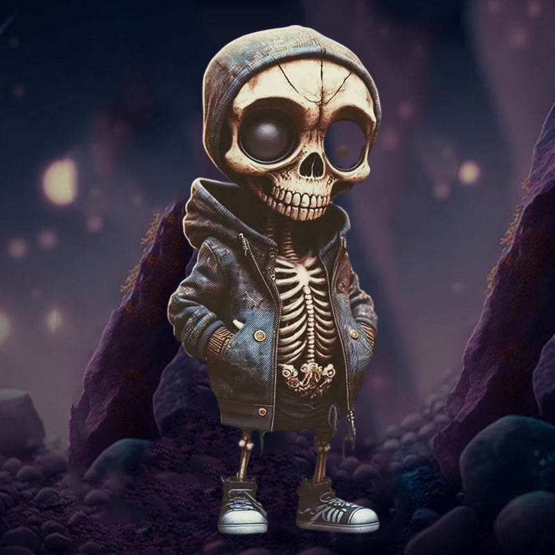 Halloween Resin Skeleton Figure Decorative Home Accent