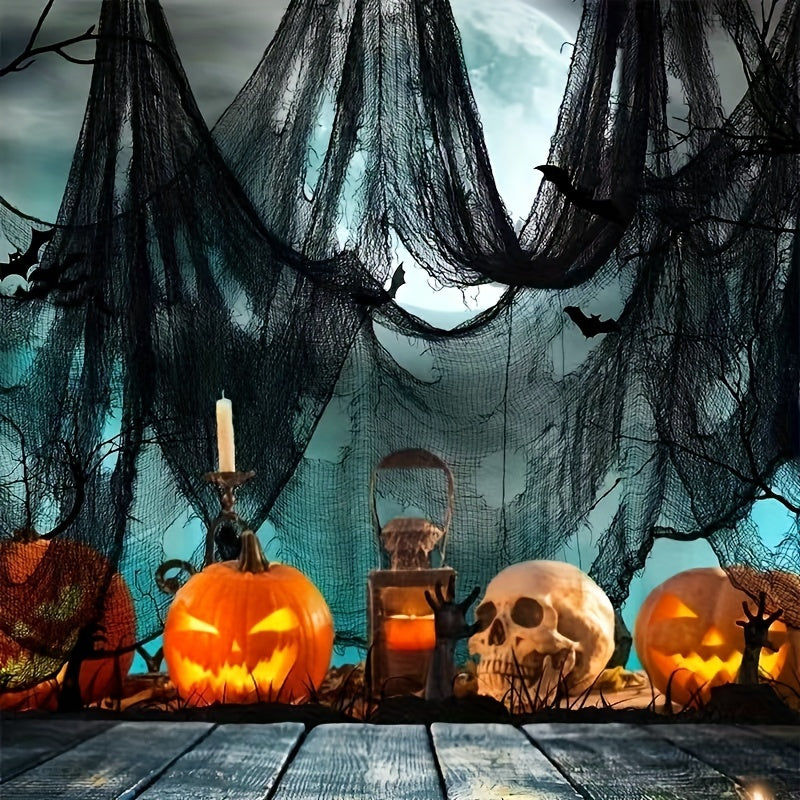 Creepy Halloween Gauze Cloth for Spooky Indoor Outdoor Decor
